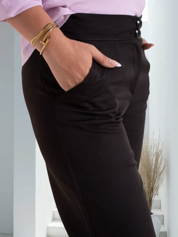 High Waist Wide Leg Classic Pant - Image 6