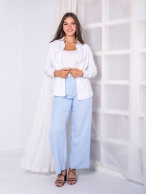 High Waist Wide Leg Classic Pant
