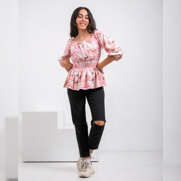 Shirred Waist Blouse - Image 4