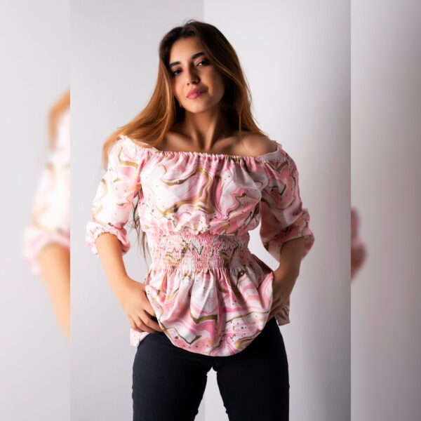 Shirred Waist Blouse - Image 2
